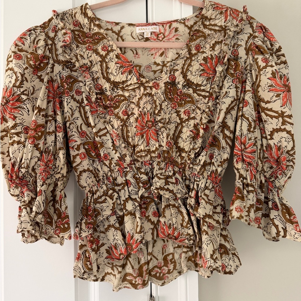 Anna Cate Floral Print Women's Top